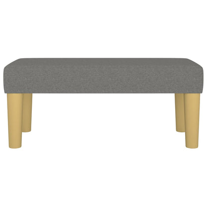 Sitzbank Dunkelgrau 70x30x30 cm Stoff - Pazzar.ch