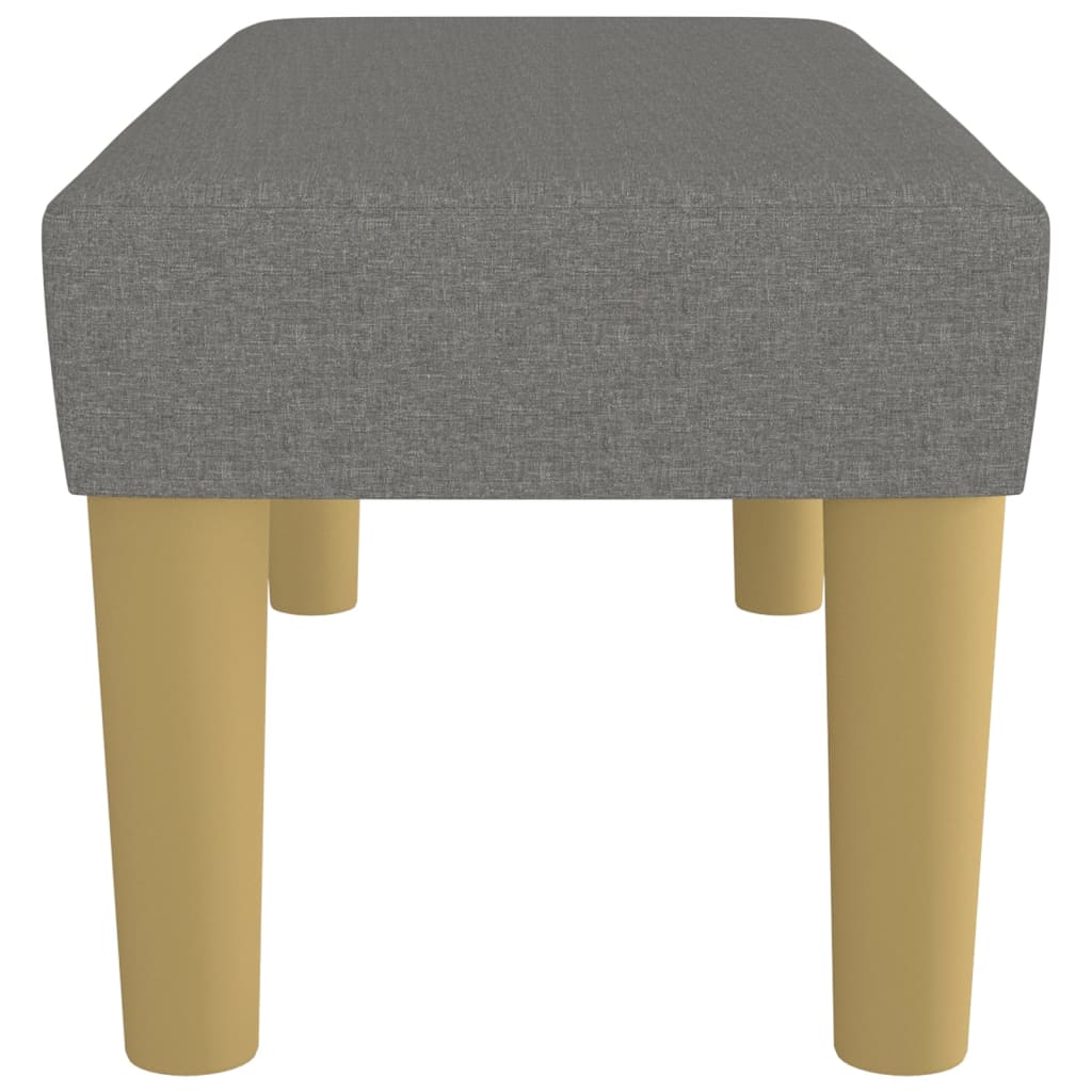 Sitzbank Dunkelgrau 70x30x30 cm Stoff - Pazzar.ch