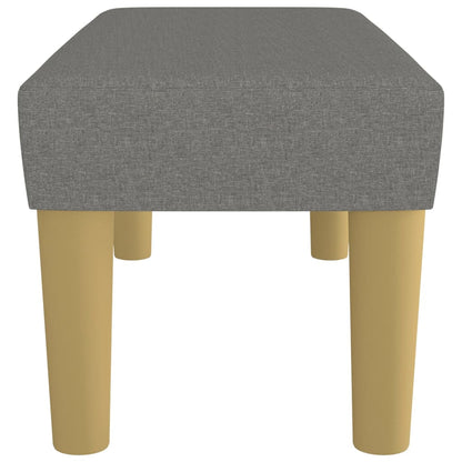 Sitzbank Dunkelgrau 70x30x30 cm Stoff - Pazzar.ch