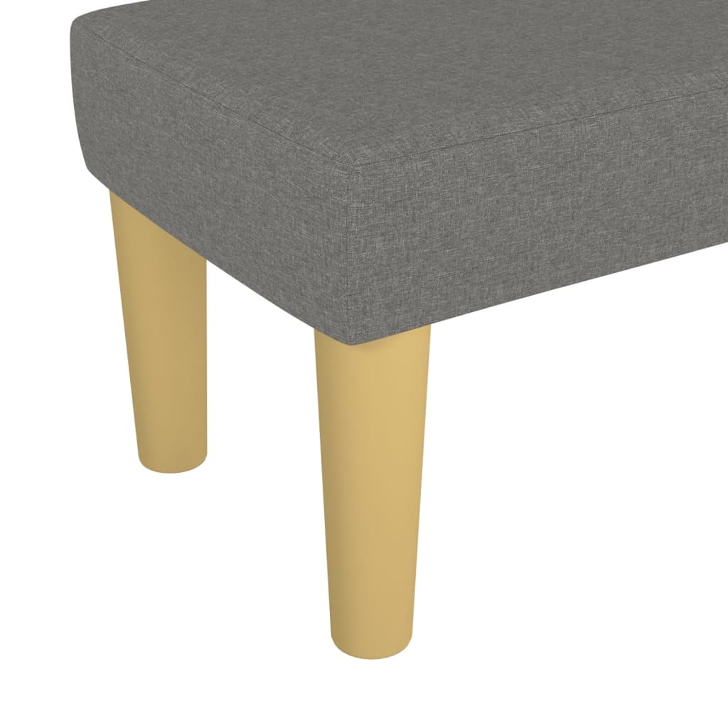 Sitzbank Dunkelgrau 70x30x30 cm Stoff - Pazzar.ch