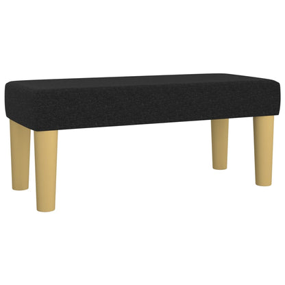Sitzbank Schwarz 70x30x30 cm Stoff - Pazzar.ch