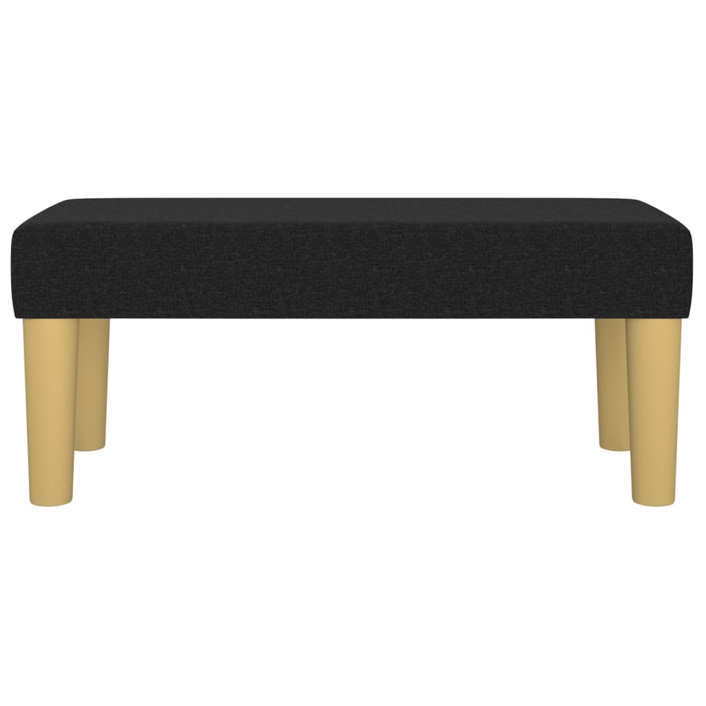 Sitzbank Schwarz 70x30x30 cm Stoff - Pazzar.ch
