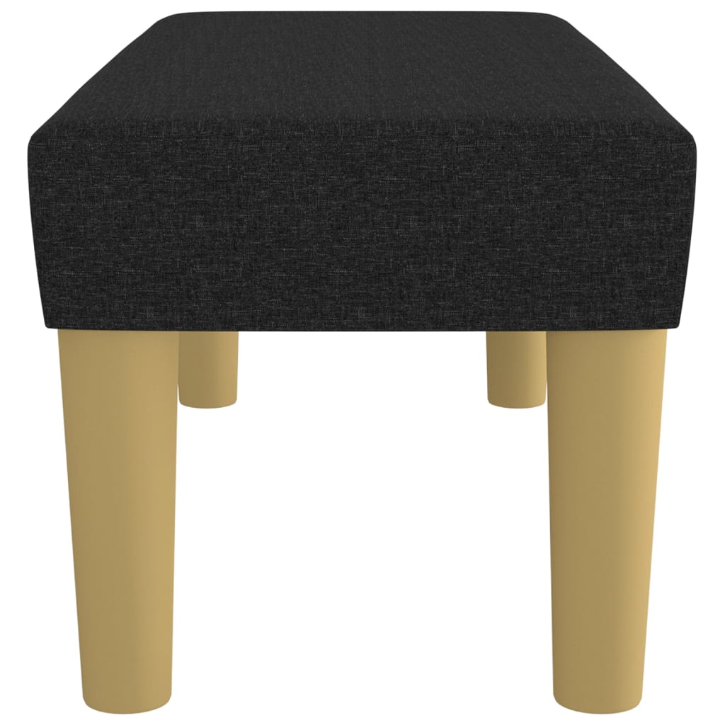 Sitzbank Schwarz 70x30x30 cm Stoff - Pazzar.ch