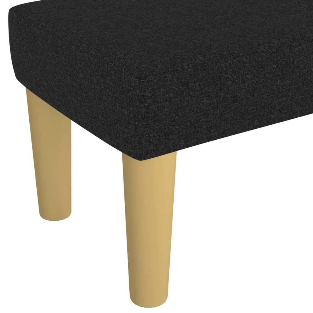 Sitzbank Schwarz 70x30x30 cm Stoff - Pazzar.ch