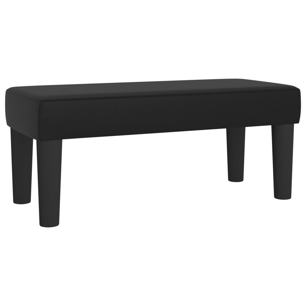 Sitzbank Schwarz 70x30x30 cm Kunstleder - Pazzar.ch