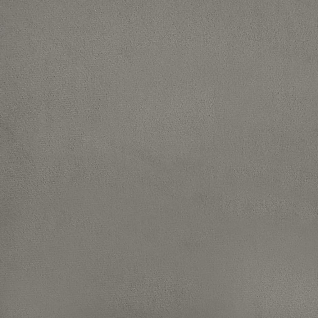 Sitzbank Hellgrau 70x30x30 cm Samt - Pazzar.ch
