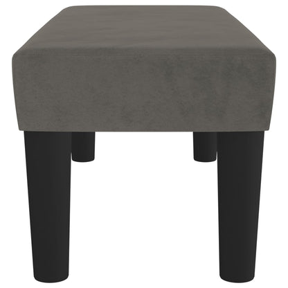 Sitzbank Dunkelgrau 70x30x30 cm Samt - Pazzar.ch