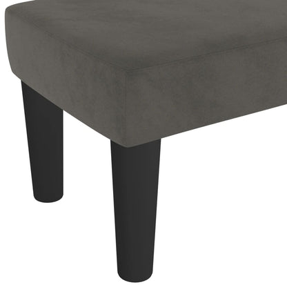 Sitzbank Dunkelgrau 70x30x30 cm Samt - Pazzar.ch