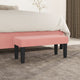 Sitzbank Rosa 70x30x30 cm Samt
