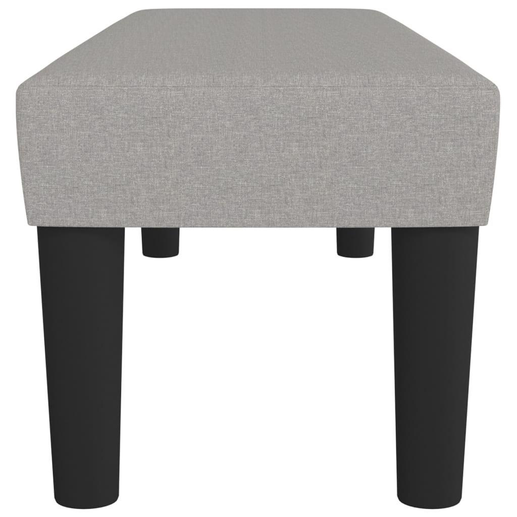 Sitzbank Hellgrau 100x30x30 cm Stoff - Pazzar.ch