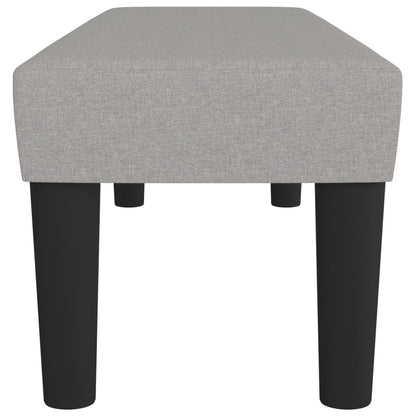 Sitzbank Hellgrau 100x30x30 cm Stoff - Pazzar.ch