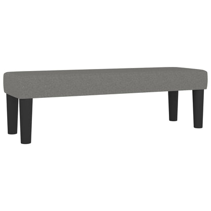 Sitzbank Dunkelgrau 100x30x30 cm Stoff - Pazzar.ch