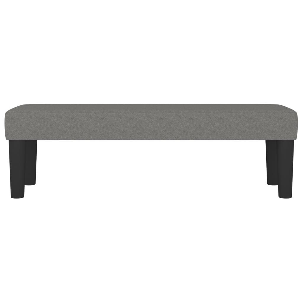 Sitzbank Dunkelgrau 100x30x30 cm Stoff - Pazzar.ch