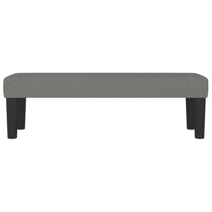 Sitzbank Dunkelgrau 100x30x30 cm Stoff - Pazzar.ch