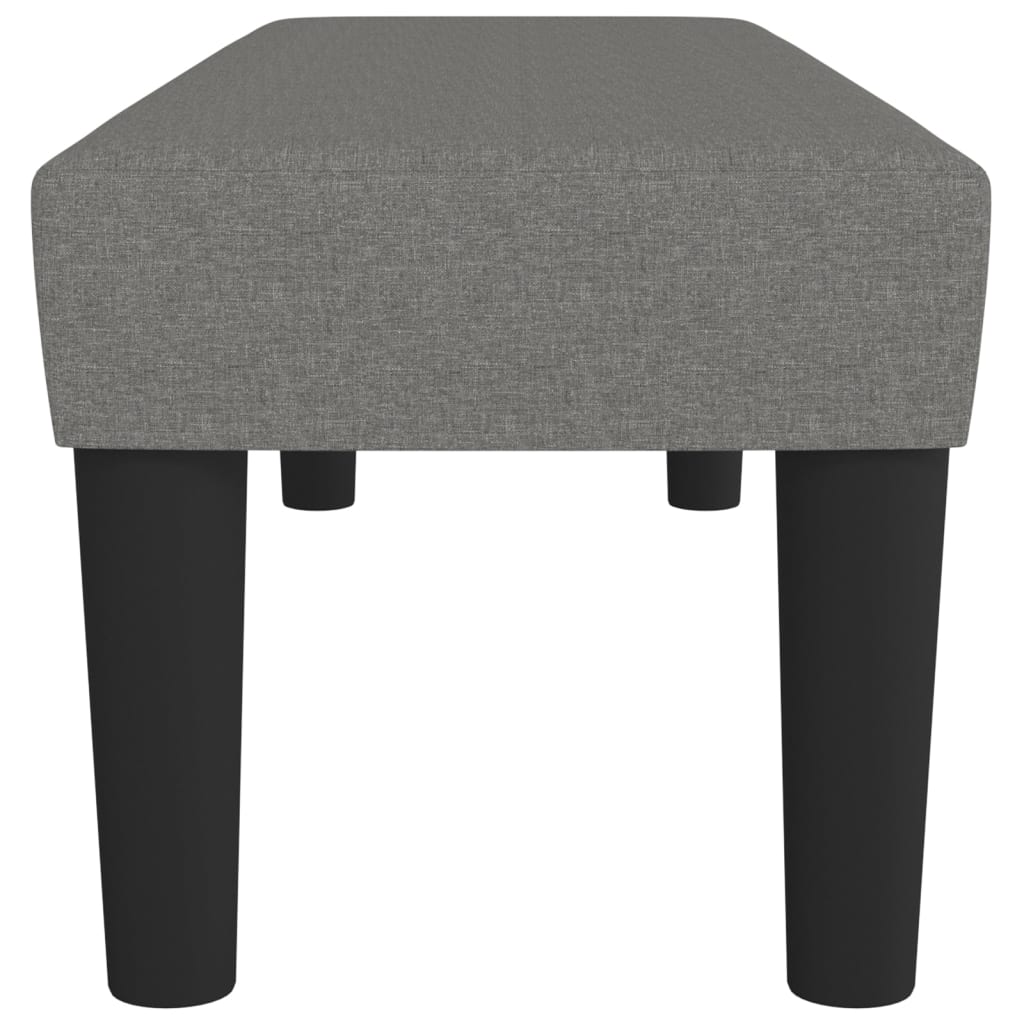 Sitzbank Dunkelgrau 100x30x30 cm Stoff - Pazzar.ch