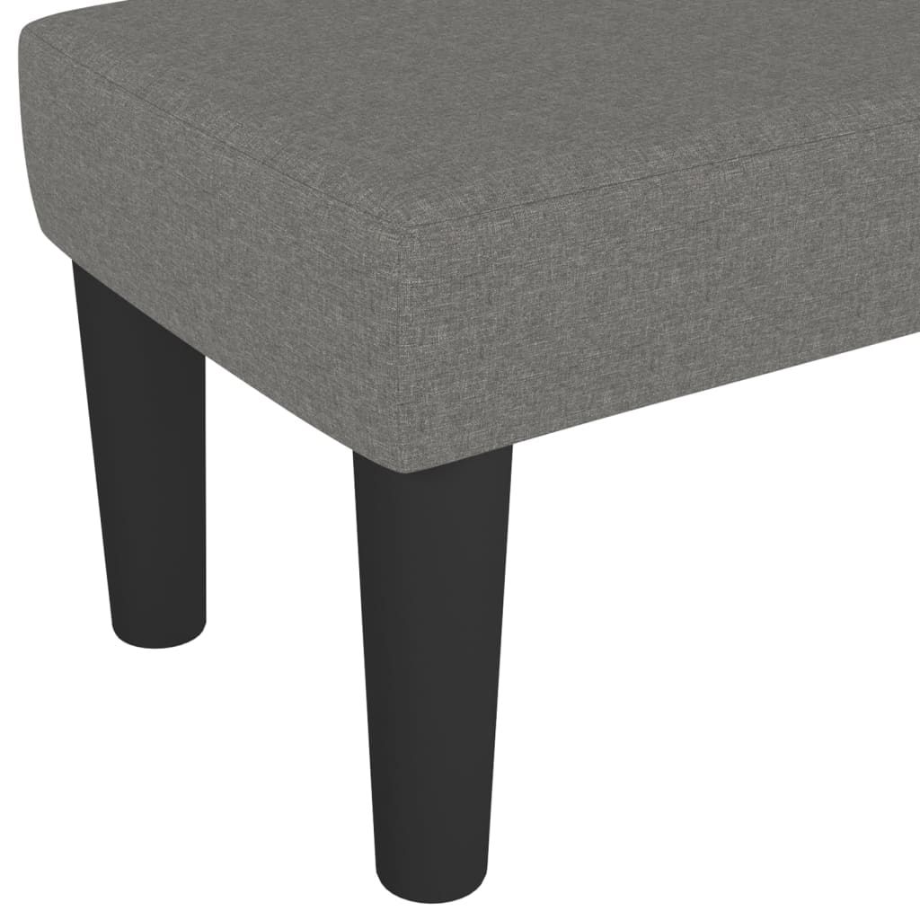 Sitzbank Dunkelgrau 100x30x30 cm Stoff - Pazzar.ch