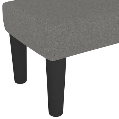 Sitzbank Dunkelgrau 100x30x30 cm Stoff - Pazzar.ch