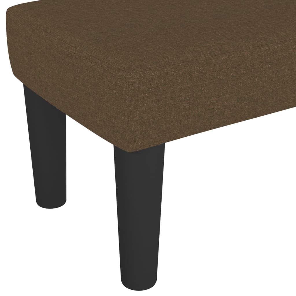 Sitzbank Dunkelbraun 100x30x30 cm Stoff - Pazzar.ch