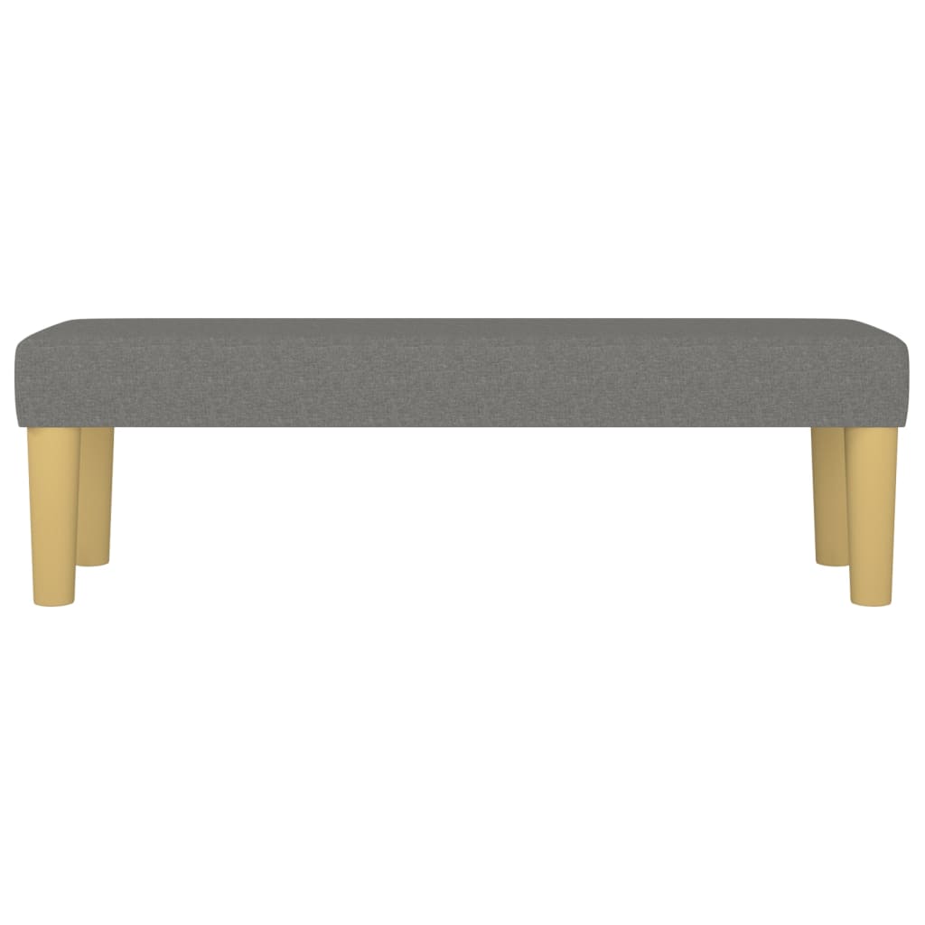 Sitzbank Dunkelgrau 100x30x30 cm Stoff - Pazzar.ch