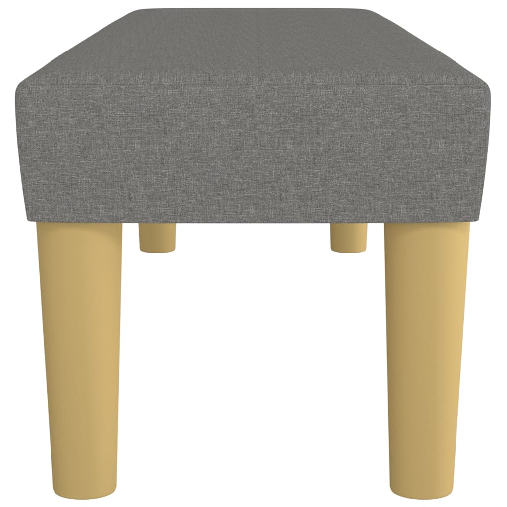 Sitzbank Dunkelgrau 100x30x30 cm Stoff