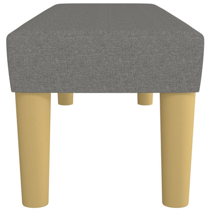 Sitzbank Dunkelgrau 100x30x30 cm Stoff - Pazzar.ch