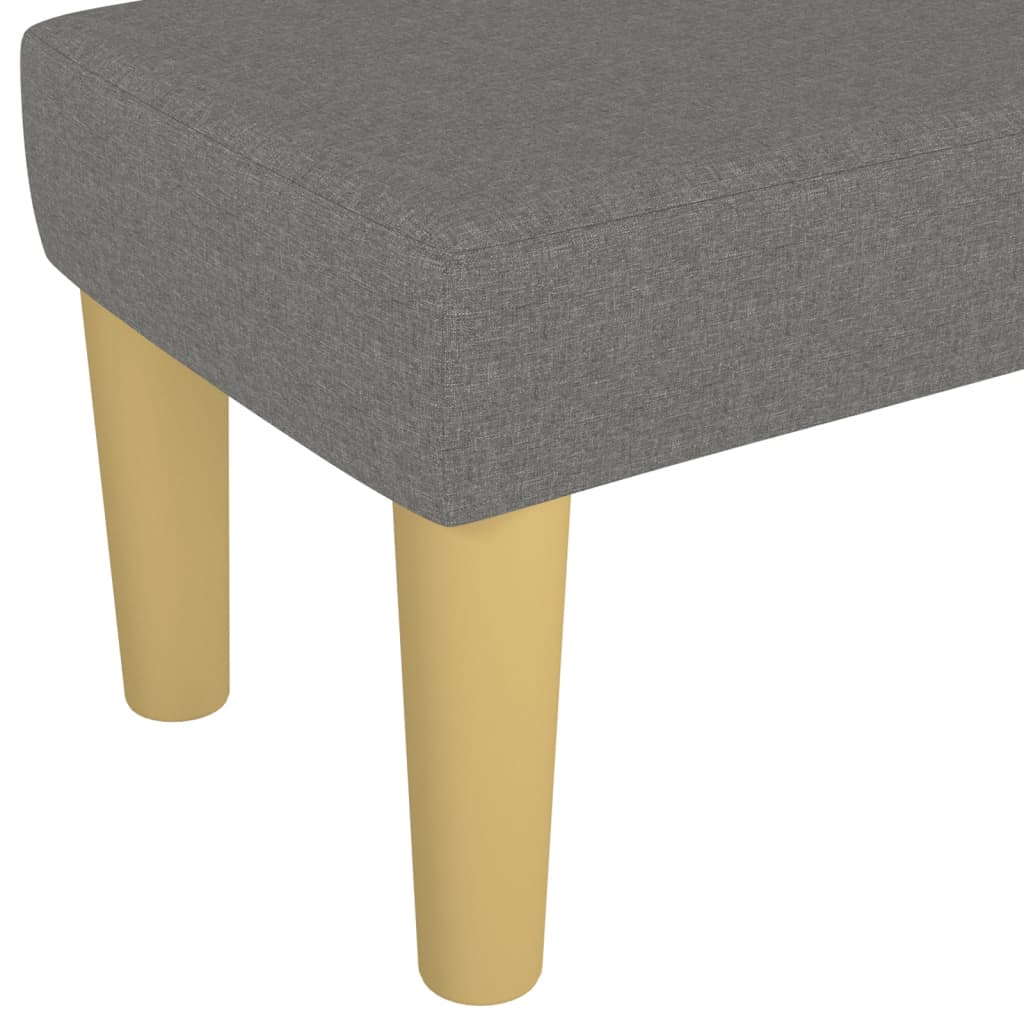 Sitzbank Dunkelgrau 100x30x30 cm Stoff - Pazzar.ch