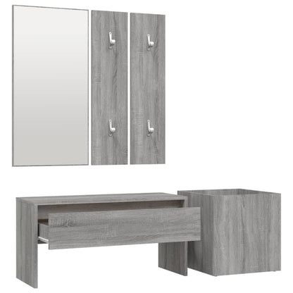 Flurmöbel-Set Grau Sonoma Holzwerkstoff - Pazzar.ch