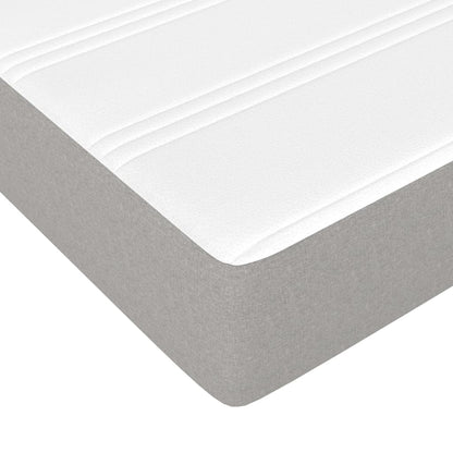 Taschenfederkernmatratze Hellgrau 90x190x20 cm Stoff - Pazzar.ch