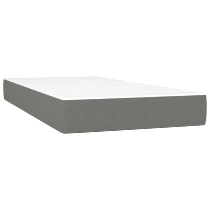 Taschenfederkernmatratze Dunkelgrau 90x190x20 cm Stoff - Pazzar.ch