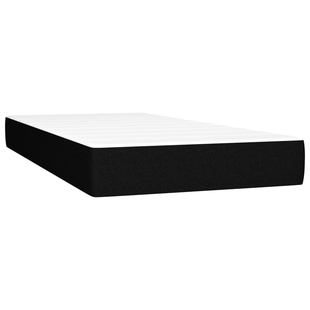 Taschenfederkernmatratze Schwarz 90x190x20 cm Stoff - Pazzar.ch