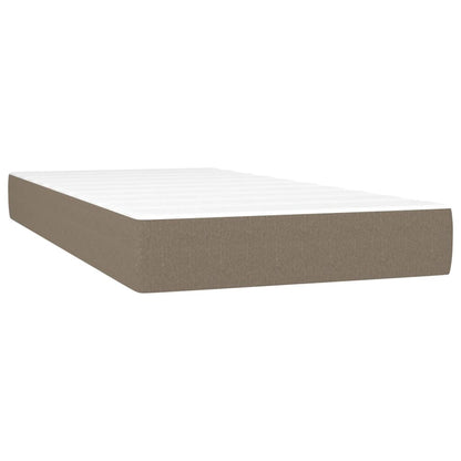 Taschenfederkernmatratze Taupe 90x190x20 cm Stoff - Pazzar.ch