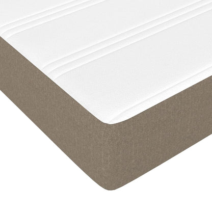 Taschenfederkernmatratze Taupe 90x190x20 cm Stoff - Pazzar.ch