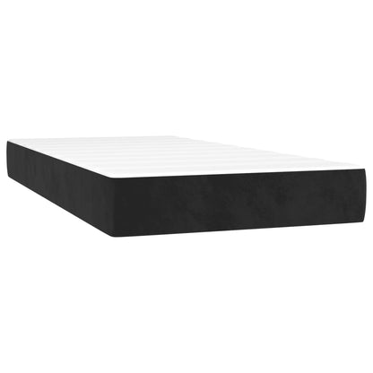 Taschenfederkernmatratze Schwarz 90x190x20 cm Samt - Pazzar.ch