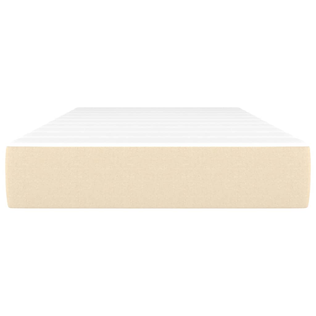 Taschenfederkernmatratze Creme 100x200x20 cm Stoff - Pazzar.ch