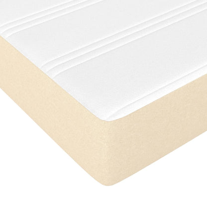 Taschenfederkernmatratze Creme 100x200x20 cm Stoff - Pazzar.ch