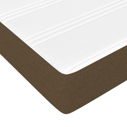Taschenfederkernmatratze Dunkelbraun 120x200x20 cm Stoff - Pazzar.ch
