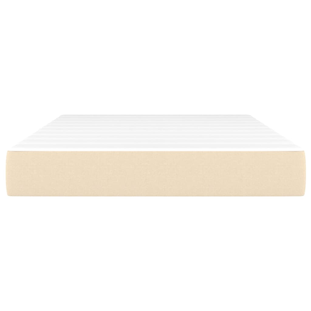 Taschenfederkernmatratze Creme 120x200x20 cm Stoff - Pazzar.ch