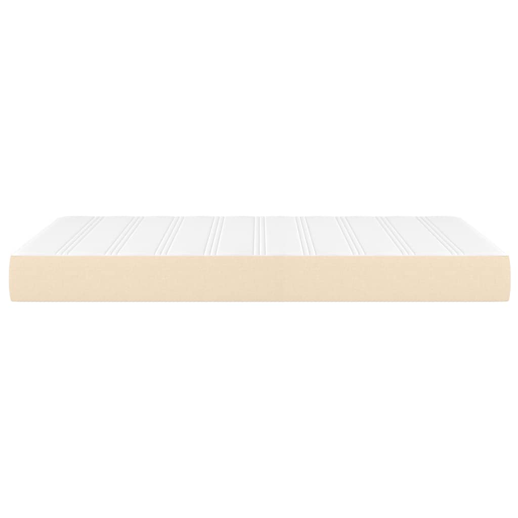 Taschenfederkernmatratze Creme 120x200x20 cm Stoff