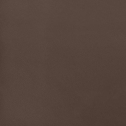 Taschenfederkernmatratze Braun 140x190x20 cm Kunstleder - Pazzar.ch