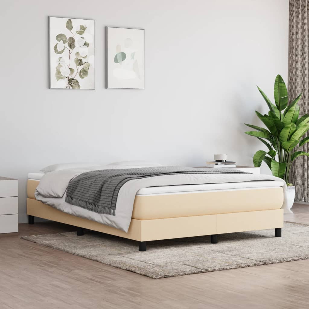 Taschenfederkernmatratze Creme 140x200x20 cm Stoff - Pazzar.ch
