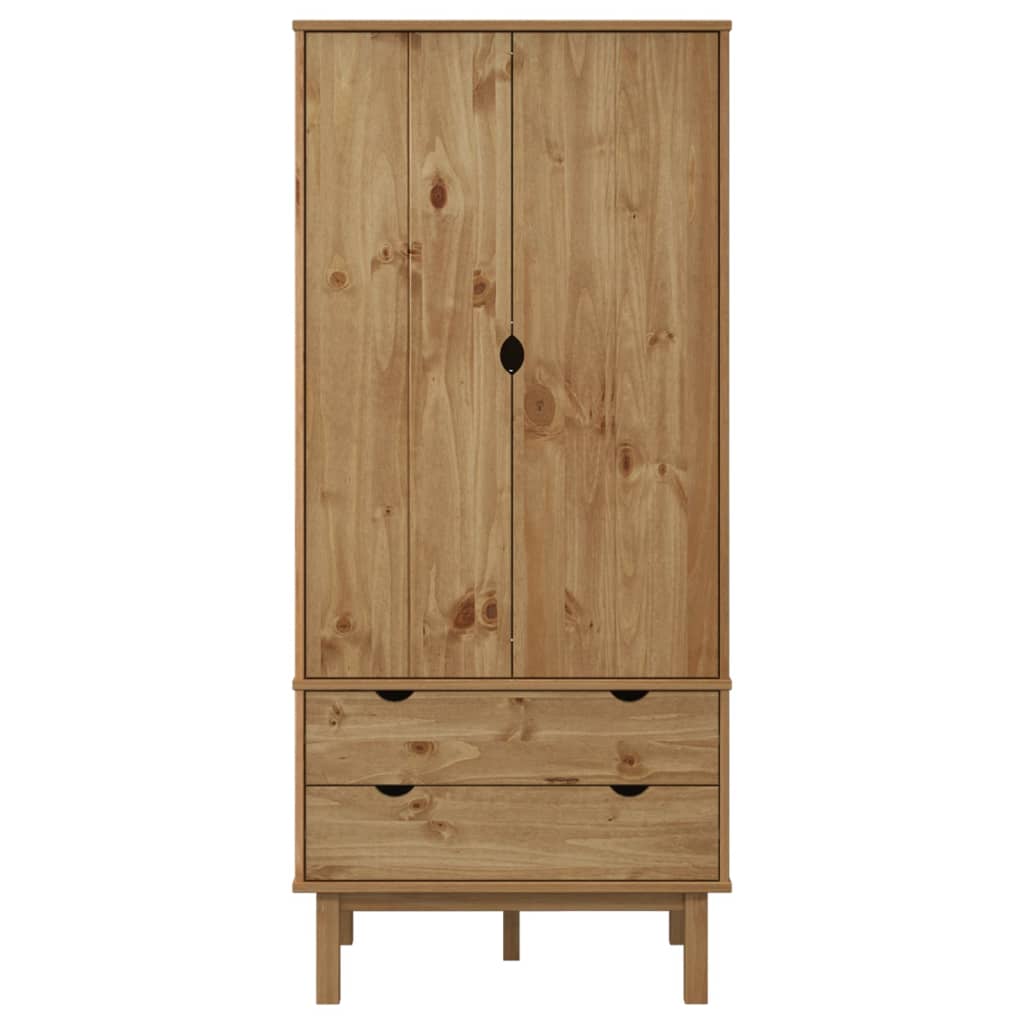 Kleiderschrank OTTA 76,5x53x172 cm Massivholz Kiefer - Pazzar.ch