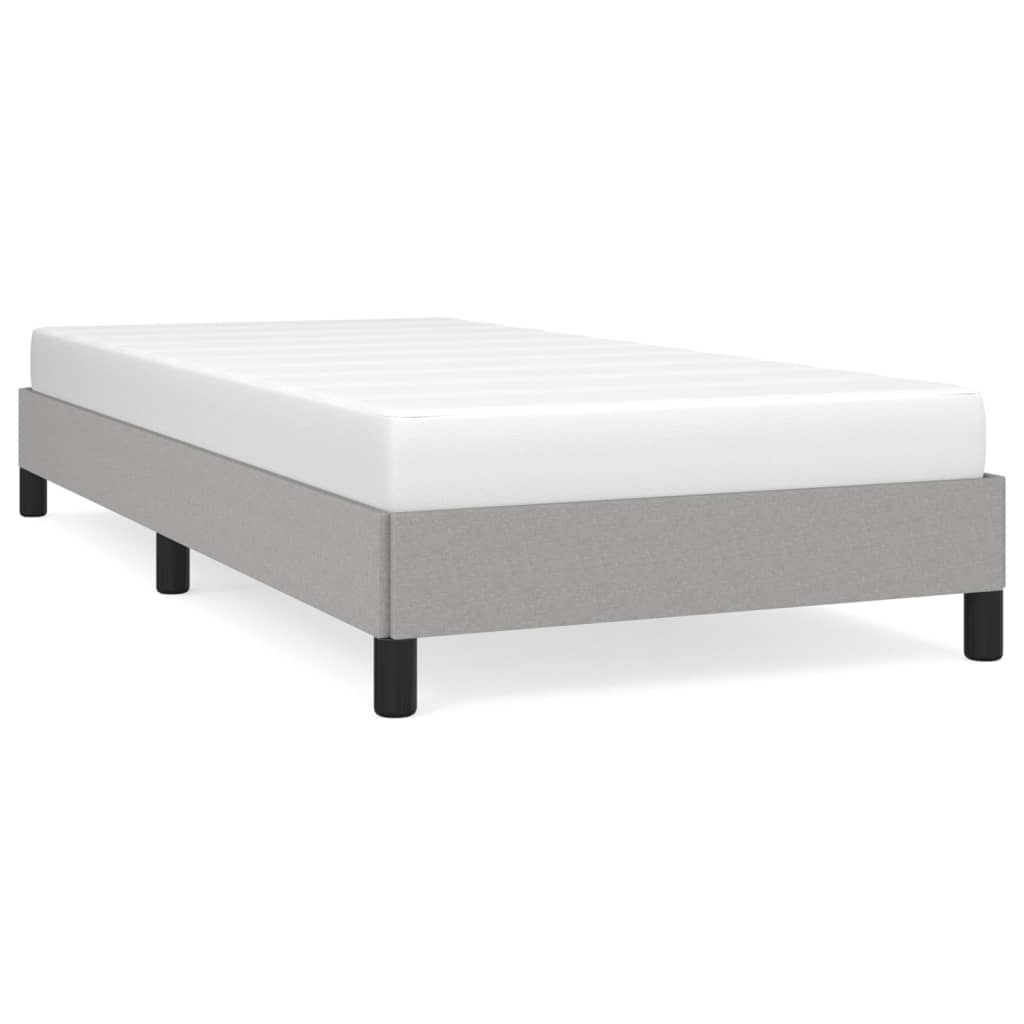 Bettgestell Hellgrau 100x200 cm Stoff - Pazzar.ch