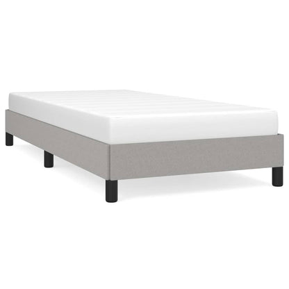 Bettgestell Hellgrau 100x200 cm Stoff - Pazzar.ch