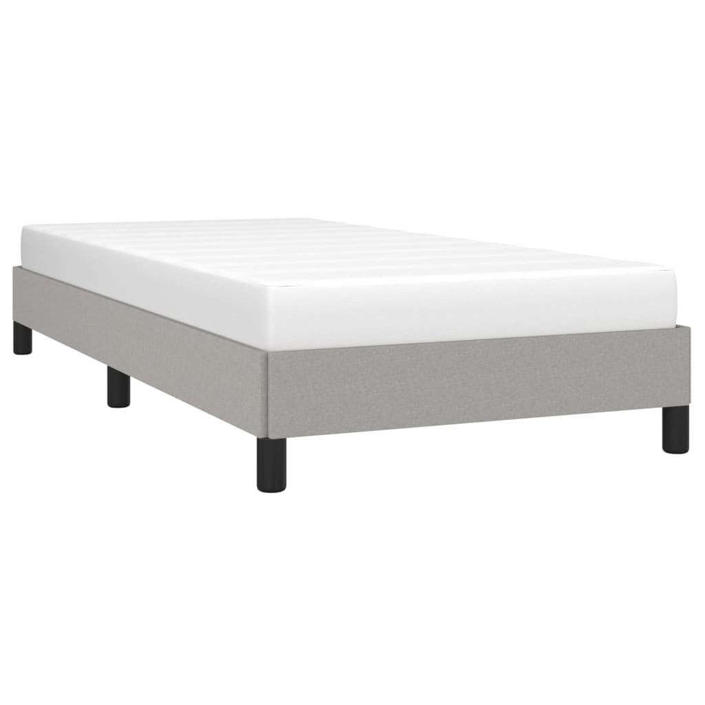 Bettgestell Hellgrau 100x200 cm Stoff - Pazzar.ch