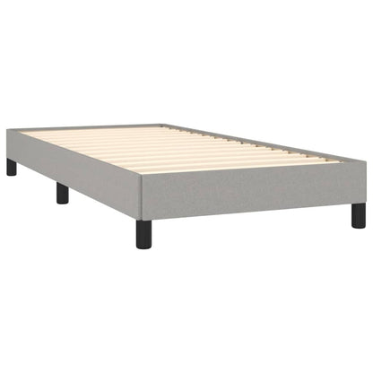 Bettgestell Hellgrau 100x200 cm Stoff - Pazzar.ch