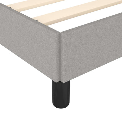 Bettgestell Hellgrau 100x200 cm Stoff - Pazzar.ch