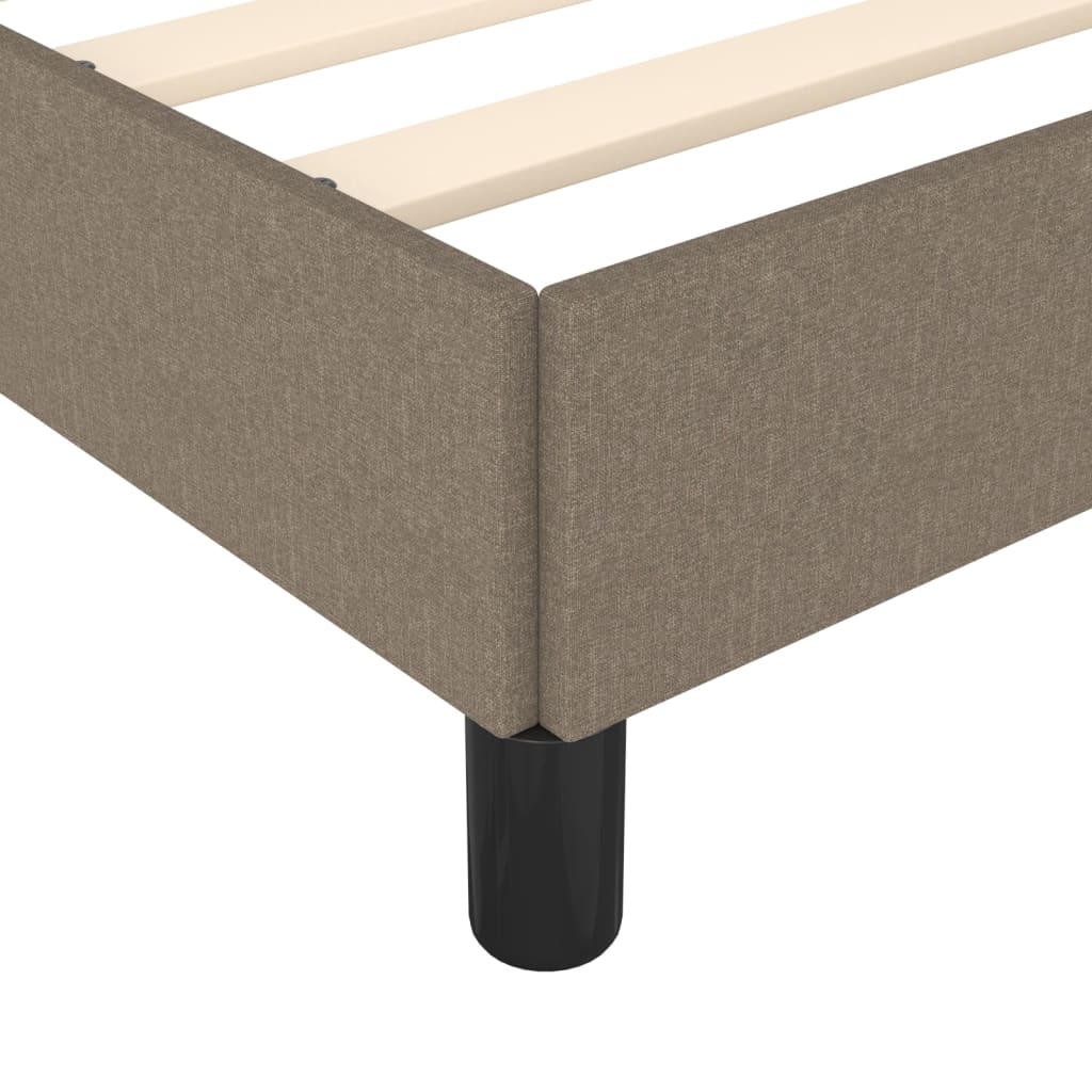 Bettgestell Taupe 100x200 cm Stoff - Pazzar.ch