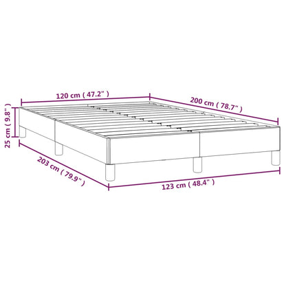 Bettgestell Taupe 120x200 cm Stoff - Pazzar.ch