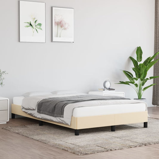 Bettgestell Creme 120x200 cm Stoff - Pazzar.ch