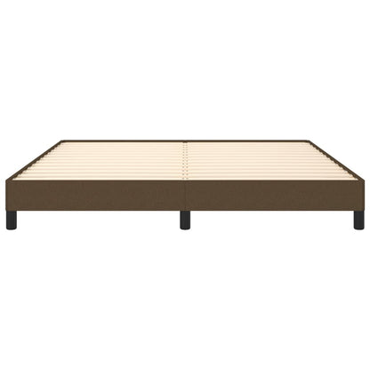 Bettgestell Dunkelbraun 160x200 cm Stoff - Pazzar.ch